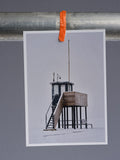 Postkarte: Rettungsturm im Winter (Harlesiel)