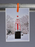 Postkarte: Boje im Schnee (Harlesiel)