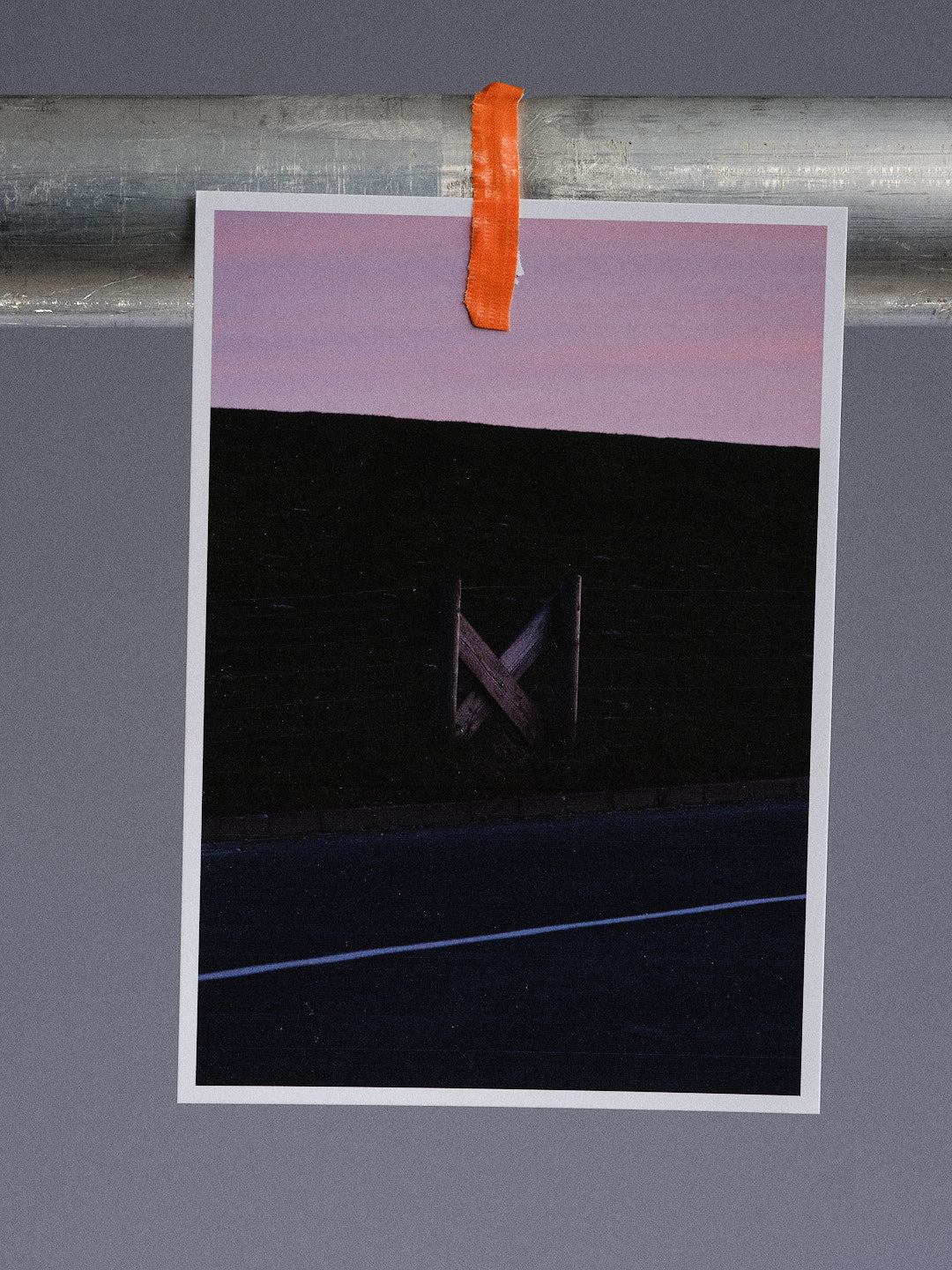 Postkarte: Zaun am Deich (Harlesiel)