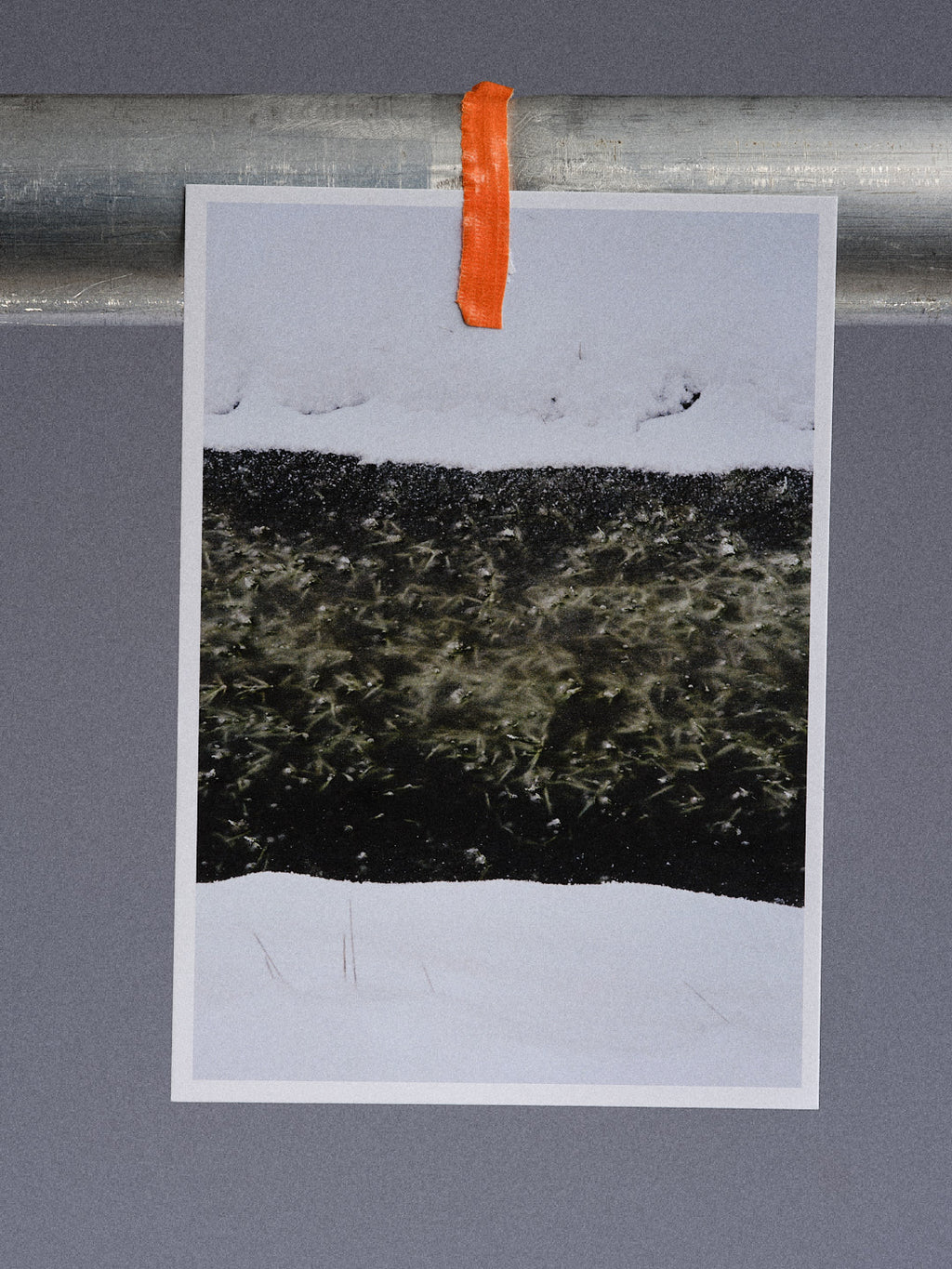 Postkarte: Graben im Winter (Carolinensiel)